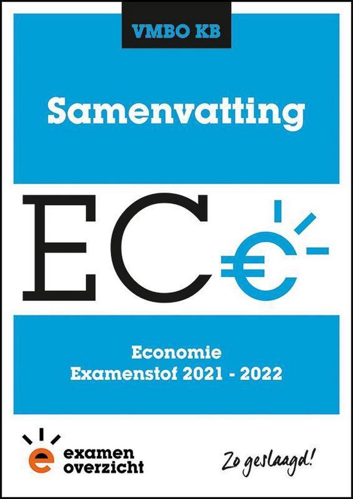 ExamenOverzicht - Samenvatting Economie VMBO KB, Boeken, Schoolboeken, Gelezen, Verzenden