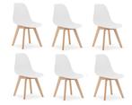 Duurzame eetkamerstoelen KITO - set van 6, gemaakt van re..., Modern design, Nieuw, Ophalen of Verzenden, Grijs