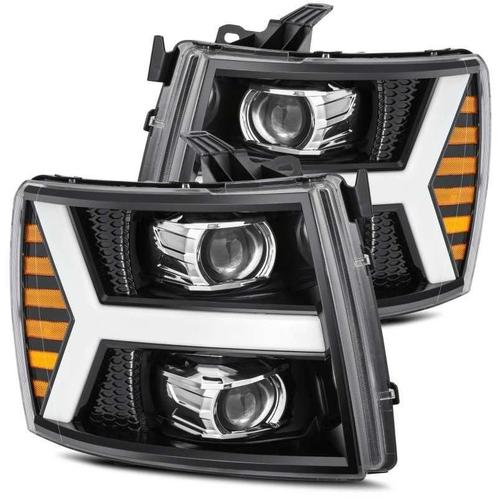 AlphaRex 07-13 Chevy 1500 LUXX LED Proj Headlights Plank, Auto-onderdelen, Verlichting, Ophalen of Verzenden