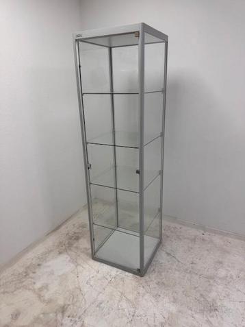 Helioz H50 vitrinekast alu 50x50cm gebruikt beschikbaar voor biedingen