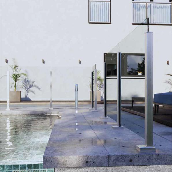 Evora doorlopend baluster systeem, Doe-het-zelf en Verbouw, Glas en Ramen, Nieuw, Ophalen of Verzenden