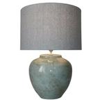 Stijlvolle Bureaulamp DKD - Canvas & Keramiek, Verzenden, Nieuw
