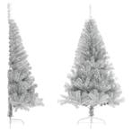 Zilveren Halve Kerstboom 180cm - Tweedekansje - Ruimtebes..., Ophalen of Verzenden, Nieuw, Binnen