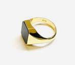 Zegelring - 14 karaat Geel goud Onyx