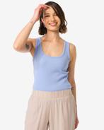 HEMA Dames tanktop Anouk rib blauw 2 voor 14.99, Verzenden, Nieuw