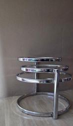 Leimotiv - Salontafel - Verchroomd, Glas - Swivel Double