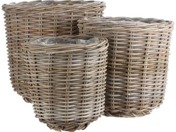 Mica Decorations Marcia - Plantenmand - Set van 3 - H30 x beschikbaar voor biedingen