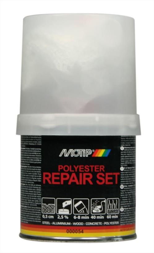 Motip polyester reparatieset 250 gr, Doe-het-zelf en Verbouw, Verf, Beits en Lak, Nieuw, Verzenden