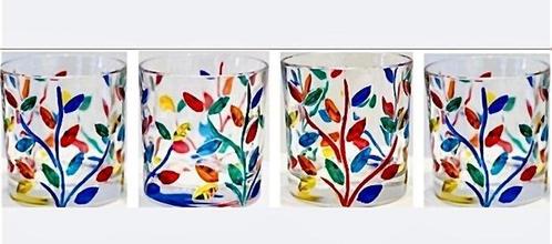Vetreria Zecchin - Drinkset (6) - met de hand versierd glas, Huis en Inrichting, Overige Huis en Inrichting