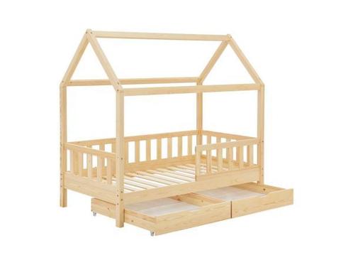 Veiling - Kinderbed Marli - 80 x 160 cm - Houtkleur - Incl., Kinderen en Baby's, Kinderkamer | Bedden