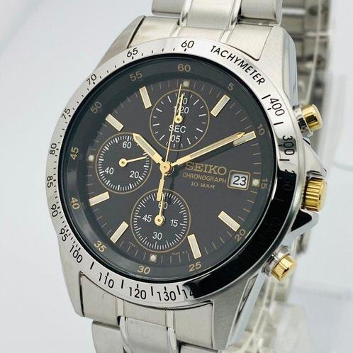 Seiko - Seiko Chronograph Black Dial - Zonder Minimumprijs -, Sieraden, Tassen en Uiterlijk, Horloges | Antiek
