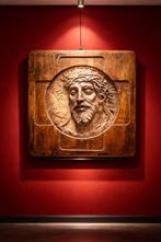 Reliëf, Cristo coronato di spine - 36.5 cm - Aardewerk -
