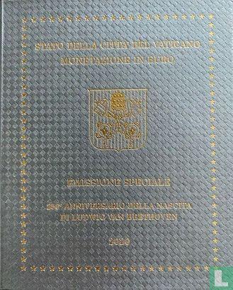 Vaticaan jaarset 2020 250ste verjaardag Geboorte van Lud..., Postzegels en Munten, Munten | Europa | Euromunten, Setje, 1 cent