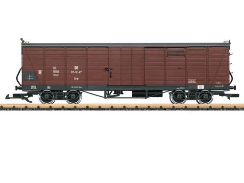 LGB 43602 DR gedeckter Güterwagen GGw, Metallrader, Hobby en Vrije tijd, Modeltreinen | Overige schalen, Overige typen, Nieuw