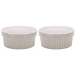 Ovenschaal Porselein (Creme Brulee) Ø11x4,8cm Set/2, Verzenden, Nieuw
