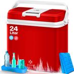 KESSER® Thermo-Elektrische Koelbox – 24L – 12V/230V – Rood, Verzenden, Nieuw
