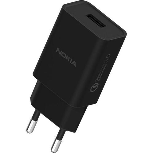 Nokia netstroomadapter USB-A oplader 18W adapter - Zwart, Hobby en Vrije tijd, Overige Hobby en Vrije tijd, Zo goed als nieuw
