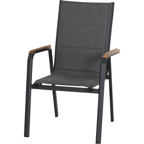 Siena Garden Tesoro stapelstoel aluminium/anthraciet -, Huis en Inrichting, Stoelen, Ophalen of Verzenden