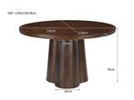Brix Clubs 130cm-31090, Huis en Inrichting, Tafels | Eettafels, Ophalen of Verzenden, Nieuw