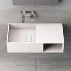 Wastafel Ideavit Solidplan 80x40x20 cm Solid Surface Mat Wit, Ophalen of Verzenden, Nieuw