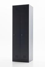 Lockerkast kleding 60x50x195cm - 2 deuren - Antraciet, Ophalen of Verzenden, Nieuw, Luxe