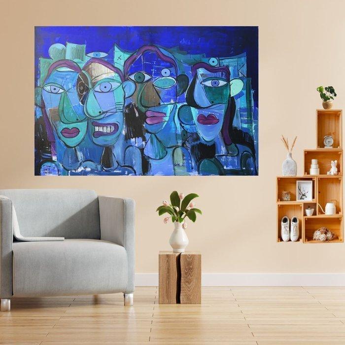 Gustav Schiffmacher - 2254 - different views on the essence, Antiek en Kunst, Kunst | Schilderijen | Modern