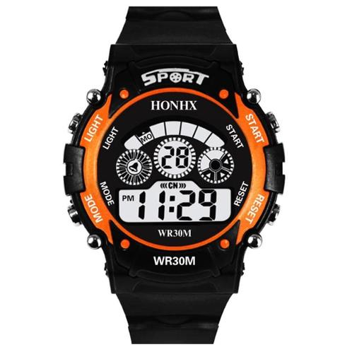 Fako® - Kinderhorloge - Sport New Tech - Oranje, Sieraden, Tassen en Uiterlijk, Horloges | Kinderen, Verzenden