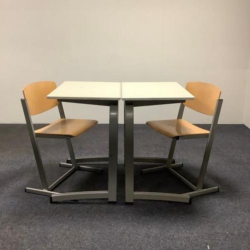 Tweedehands complete school set Eromes van 9 stuks tafels +, Huis en Inrichting, Stoelen, Vijf, Zes of meer stoelen, Gebruikt