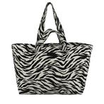 Grote Strandtas met Rits Zebra, Sieraden, Tassen en Uiterlijk, Tassen | Damestassen, Nieuw, Verzenden