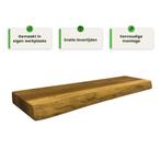 Houten wandplank - Oak - Klein - 4cm dik eiken - Boomstam, Huis en Inrichting, Verzenden, Nieuw