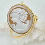 Zilver, Verguld - Ring - CAMMEO met de hand gegraveerd