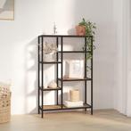 vidaXL Boekenkast 80x30x120 cm staal en bewerkt hout, Huis en Inrichting, Kasten | Boekenkasten, Verzenden, 100 tot 150 cm, Nieuw