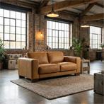 Leren bank Clear - 2 zits - Kenia Cognac (cognac) - Poten, Huis en Inrichting, Banken | Bankstellen, Bohemian, Eigentijds, Modern, Retro, Vintage