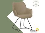 Leren eetkamerstoel Magic - Toledo Mocca (taupe/bruin) -, Huis en Inrichting, Stoelen, Bruin, Bohemian, Eigentijds, Industrieel, Modern, Scandinavisch