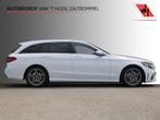 C-Klasse Estate 180 AUT9 Business Solution AMG PANORAMADAK, Auto's, Mercedes-Benz, Automaat, Gebruikt, Leder en Stof, Wit