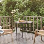 vidaXL Salontafel 45 cm poly rattan zwart, Tuin en Terras, Verzenden, Nieuw