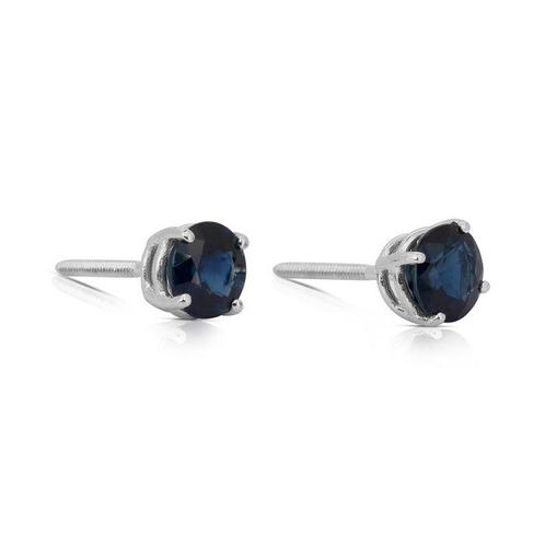 Oorbellen Platina - 2.01ct. tw. Saffier - Prachtige, Sieraden, Tassen en Uiterlijk, Oorbellen