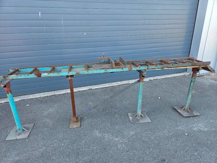 Rollenbaan | aanvoerbaan zaagmachine, Zakelijke goederen, Machines en Bouw | Metaalbewerking
