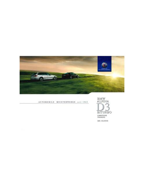 2014 BMW ALPINA D3 BITURBO BROCHURE DUITS, Boeken, Auto's | Folders en Tijdschriften