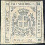 Italiaanse oude staten - Modena 1859 - Voorlopige regering,, Gestempeld