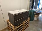 Wiesbaden Badmeubel Sigid 100 x 46 x 58 cm Houtnerf Grijs, Ophalen of Verzenden, Nieuw, Bad