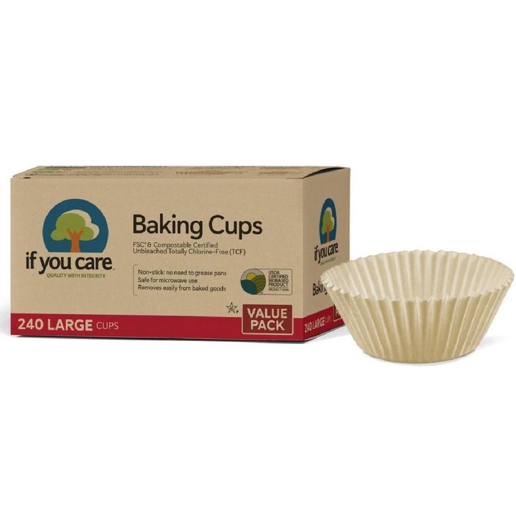 Cupcake Vormpjes Kraft Ongebleekt 50x35mm 240st., Hobby en Vrije tijd, Taarten en Cupcakes maken, Nieuw, Verzenden