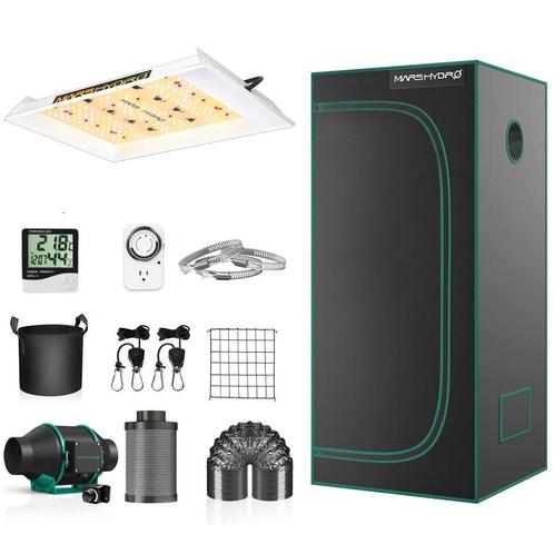 Mars Hydro Growers Kit TS 600 Full Grow 60x60x140cm, Tuin en Terras, Kweekspullen, Overige typen, Nieuw, Verzenden