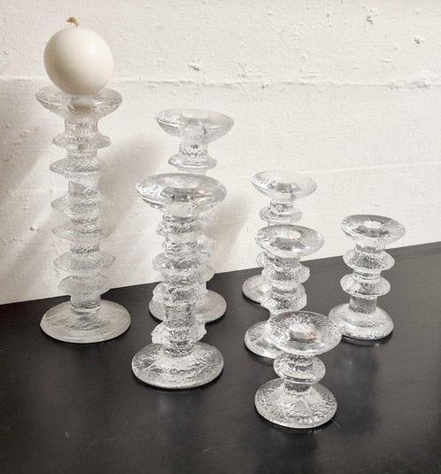 Iittala - Timo Sarpaneva - Kandelaar Feestelijk (7) - Glas, Antiek en Kunst, Antiek | Meubels | Stoelen en Banken