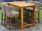 Rita barset 135x80xH105 cm 5-delig teak, Tuin en Terras, Ophalen of Verzenden, Nieuw