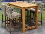 Rita barset 135x80xH105 cm 5-delig teak, Tuin en Terras, Tuinsets en Loungesets, Ophalen of Verzenden, Nieuw