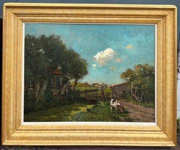 Ben Viegers (1886-1947) - Boerin en geitje in boeren beschikbaar voor biedingen