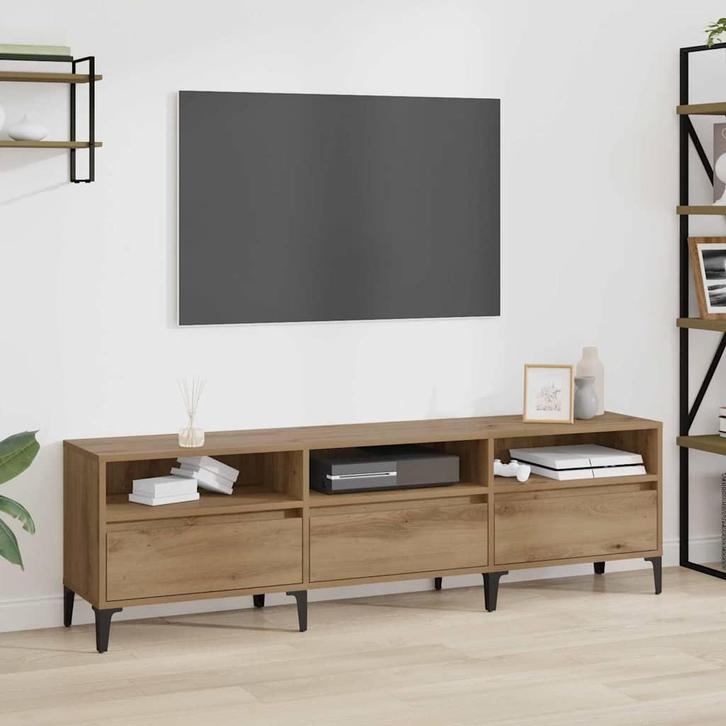 vidaXL TV-kast artisanaal eikenkleurig 150 x 30 x 44,5 cm, Huis en Inrichting, Kasten | Televisiemeubels, Nieuw, Minder dan 50 cm