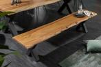 Massieve boomstambank MAMMUT NATURE 160cm acaciahout 3,5cm, Ophalen of Verzenden, Nieuw