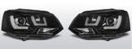 koplampen U-Type Real DRL | Volkswagen T5 2010-2015 | zwart, Verzenden, Nieuw, Volkswagen